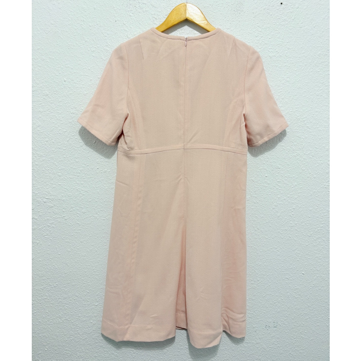Nwt Goat Baby Pink Wool Dress Geranium Career Work Preppy Jackie O — image 2 of 7